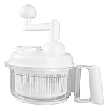 Mini -Küchenmaschine: Manuelles Lebensmittelhubschrauber einfach zu bedienen und wenig Platz zu nehmen. Jeder kann diesen Gemüseschneider schnell und einfach nutzen