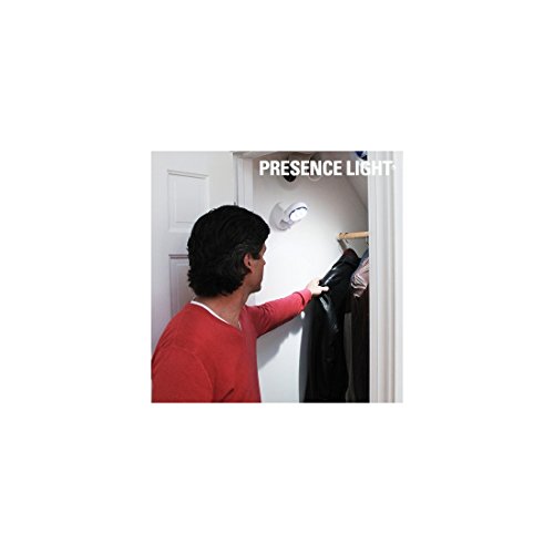 bitblin Presence Light Lampe mit Bewegungsmelder innen und außen, weiß, 12 x 12 x 7 cm