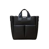 [サマンサタバサ] キャンバスデザイン 合皮スクエアトートバッグ 大サイズ