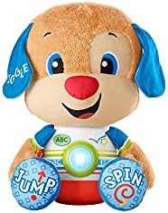 Fisher-Price Laugh & Learn So Big Puppy - UK English Edition, large musical plush toy with learning songs for toddlers and preschool kids - HCJ14