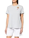 100% cotón NIKE Camiseta Evergrren Crest Gris 2019/20, Camiseta Mujer, Mujer, Camiseta, AJ7714, Gris, L