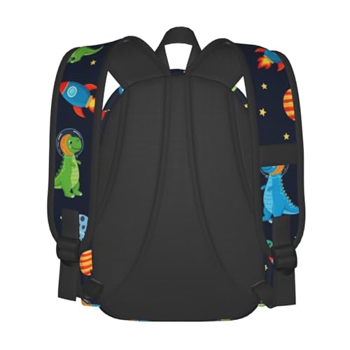 Water Resistant Daypack Backpack, Lightweight Backpack Compatible with Cute Alphabet Dinosaurs Rucksack, Fashion College Anti-Theft Rucksack Daypack with Soft Shoulder Strap4