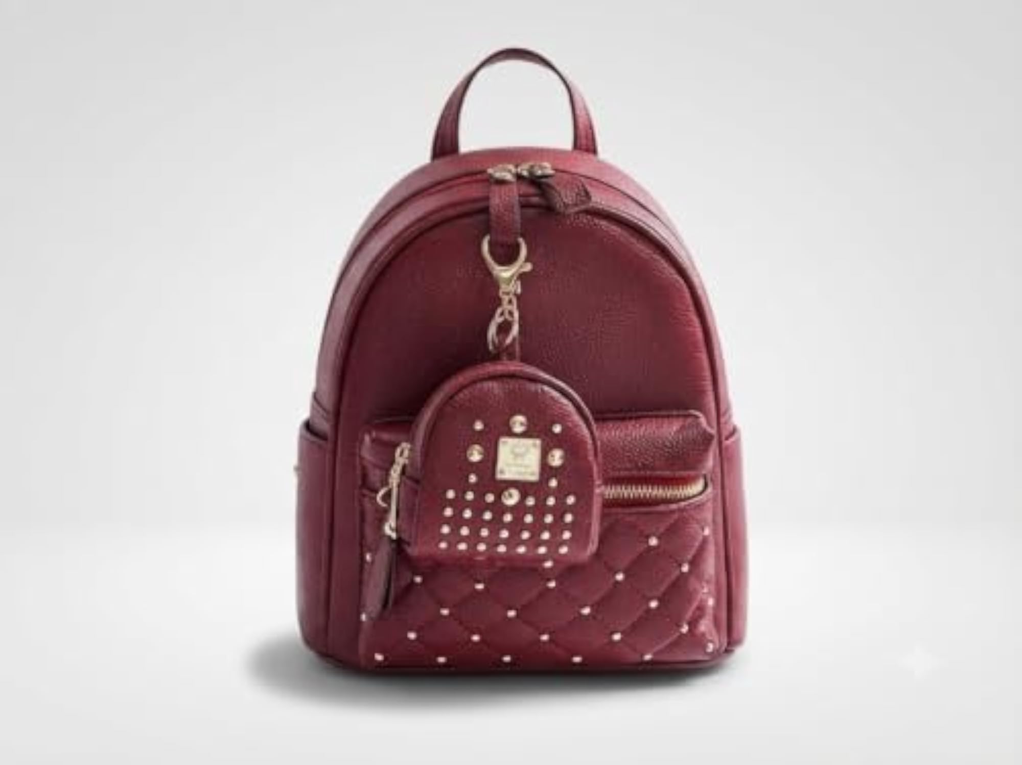 PAVILONN Women Backpack Grey PU Leather