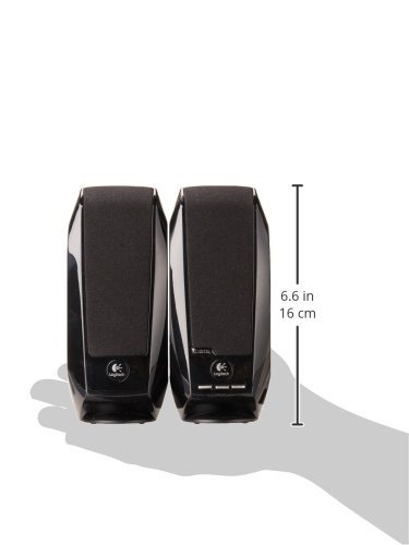 Caixa de som Multimidia Logitech S-150 com Sistema 2.0 e Conexão 3,5mm - Preto