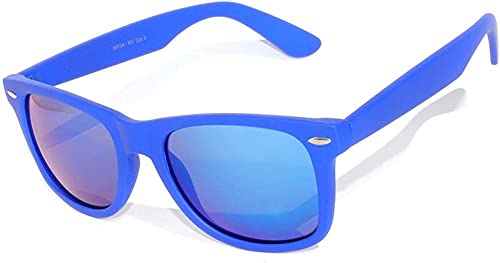 OWL Retro Vintage Sunglasses for Women Men, UV Protected Matte Rectangle Shades, Colorful Mirror Lens Sun Glasses2