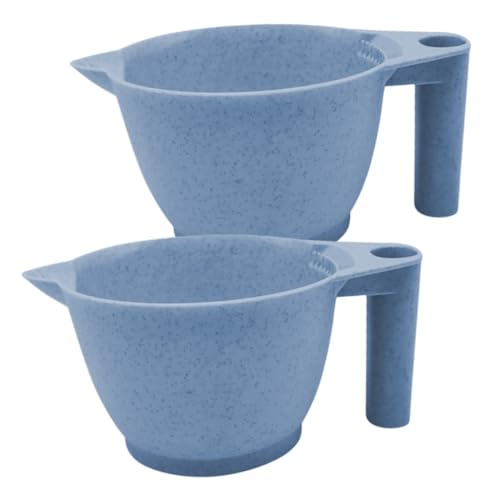 TOYZFRIENDY 2pezzi Ciotole Per Tintura Per Capelli Ciotole Per Mescolare Colori Per Capelli Per Tinture Professionali Manico Realizzate in Pp Resistente Lavabili e Riutilizzabili Adatte Per Mi