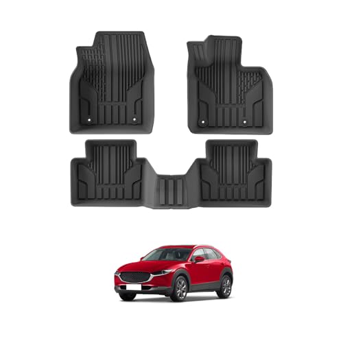 「ティエスオ」 マツダ3 マツダCX-30 フロアマット 防水 3D カーゴマット 保護 傷防止 装着簡単 CX-30 内装パーツ 3P JO016