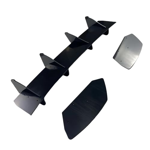 Difusor trasero para Seat Leon MK3 5F Cupra 2013-2016 en acabado negro brillante