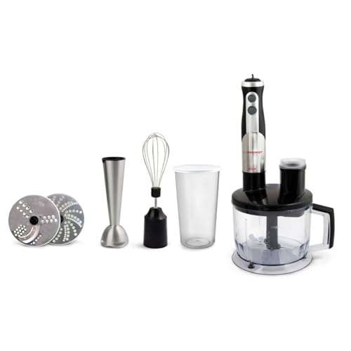 Esperanza EKM004 Frullatore 0,6 L Frullatore Ad Immersione Nero, Argento, Trasparente 800 W - 3