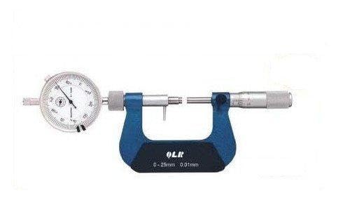 Micromètre 0–25 mm Gowe avec indicateur de cadran intégré