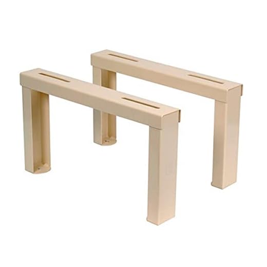 MUNDOCLIMA Soporte Nivelable 400 mm Altura 250 - Metal - Pintado Crema - Montaje en Pared - Accesorios Aire Acondicionado