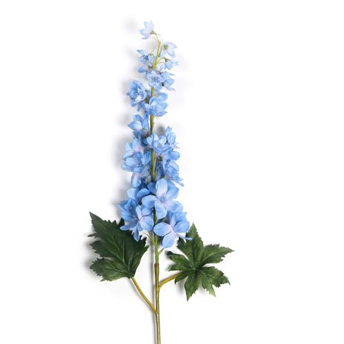 Image of PURE HOME + LIVING Dark Blue Faux Delphinium Spray 1 Piece