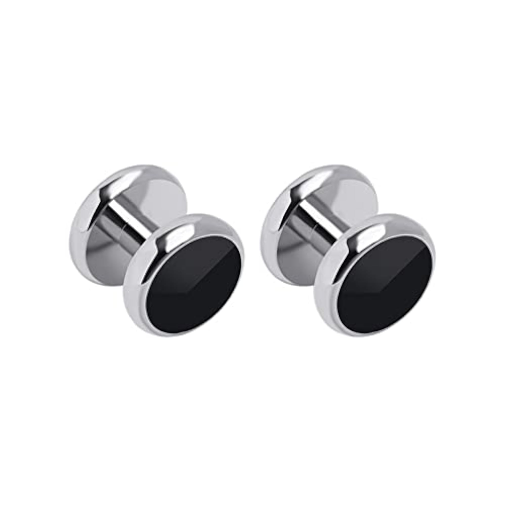 Men's Classic Cufflinks and Studs Set for Tuxedo Shirts, 2 Studs