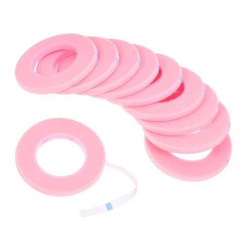 Didiseaon Eyelash Extension Adhesive Tapes Breathable Lash Tapes 10 Rolls Tools Easy Peel Off Skin-Friendly for Salon