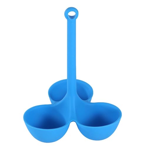 Titular de huevos duros - bandeja de cocina de silicona, vaporizador reutilizable | Diseño de rejilla de comedor de cocina de fuego, accesorio de cocina antiadherente duradero para huevos caldo