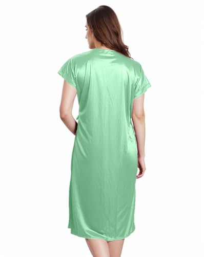 Image of PNAEONG Satin Short Wedding Nighty for Women Bridal