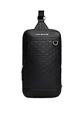 Tommy Hilfiger - Mochila moderna para hombre, color negro, talla única