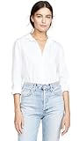 Frank & Eileen Women's Frank Poplin Button Down Shirt, White, S
