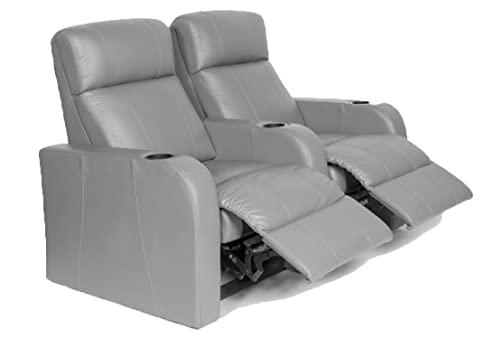 Image of Experience Supreme Comfort Electric Two-Seater Recliner(Cosmo) - Elegant Grey, Unrivaled Relaxation, Durable Design, & Exceptional Service