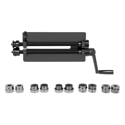 DNYSYSJ 12 Inch Manual Sheet Metal Bead Roller Machine Bender, Throat Depth Bending Multifunctional Machine With 6-Dies Kit for Metal Sheets Vehicle Floor Pans, Trunk Pans, Fire-Walls