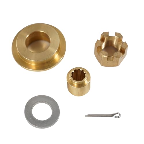 Image of Outboard Upgrade Propeller Installation Hardware Tools Kit Fits Yamaha 25-30HP, Includes Thrust Washer, Spacer, Washer, Nut and Cotter Pin