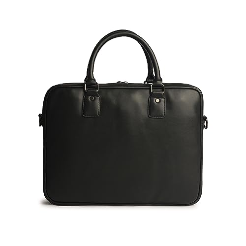 Image of Gauge Machine Professional Vegan Leather Messenger Briefcase Bag for Office |Fits upto 14 /15 / 16 inch Laptop |Separate Padded Laptop Compartment |Water Resistant |Men & Women |16L