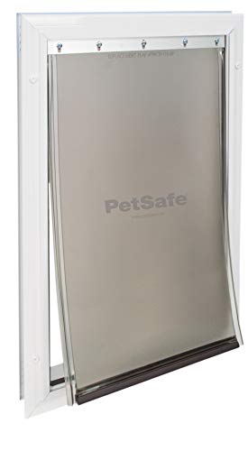 PetSafe - Très Grande Chatière Staywell en Aluminium pour très grand Chien - avec Système de Verrouillage et un panneau de fermeture - Robuste - Isolante (max. 100kg) - XL