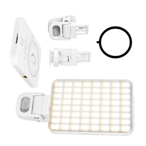 Lampe portable à clipser LED avec luminosité réglable pour visioconférence et photo