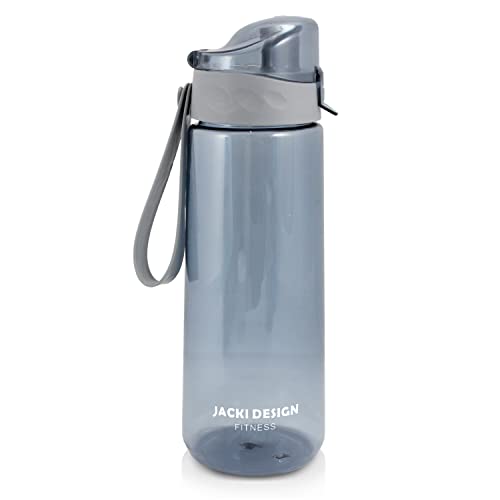 Garrafa de Água 1200ml Squeeze Academia Caminhada Com Alça Cor:Cinza