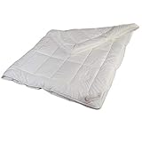 Schlafmond Lilly Naturfaser Vierjahreszeitendecke 220 x 240 cm, luftdurchlässige Kombi Bettdecke, Naturdecke aus Klimafaser, waschbar bis 60 Grad, Made in Germany