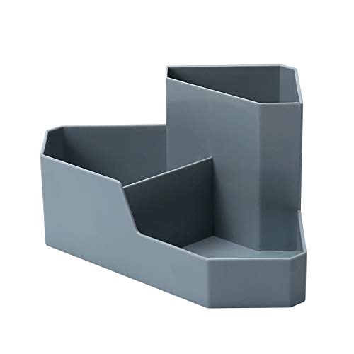 Caja de maquillaje Cosméticos Caja de almacenamiento Maquillaje Organizador Caja de Esquina de Esquema Organización Plástico Almacenamiento de Hogar Contenedor Organizador de Cosméticos y Perfumes(Blu