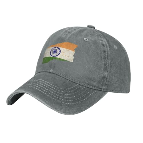 Casquette De Baseball Anti-Soleil Casquette De Baseball avec Inde Drapeau Réglable Unisexe pour Respirante Légère Casquettes De Golf Sports