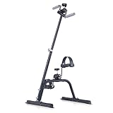  SBCGFY Mini Cyclette, Cyclette per Esercizi di Braccia e Gambe Regolabile in Altezza, per Anziani con disabilità/Nero/65x42x42cm