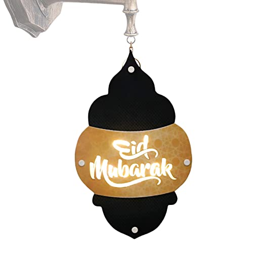 GOLDMAX Lumières de Lune de l'Aïd - Moins de surchauffe des décorations de l'Aïd avec chaîne Suspendue - Eid Light pour fenêtres, Murs, pièces, Portes, guirlandes et armoires