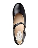 Cuir noir avec talon de 5 cm Menkes Chaussures de danse sévillane, Noir , 38 EU