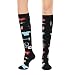YOYOU Compression Socks for Women & Men Fun Knee High Socks Best Support for Nurses Athletic Outdoor Sport Cotton Tube Sock