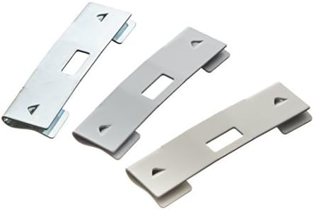 GMA Group Vertical Blind Repair Clips with Curved Vane Saver for Window Blinds, Fixes Broken Tabs and Window Blinds Replacement Slats (White, 36 Pack)
