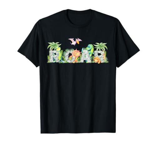 Dinosaurio Roar para niños y niñas, futuro paleontólogo dinosaurio Camiseta