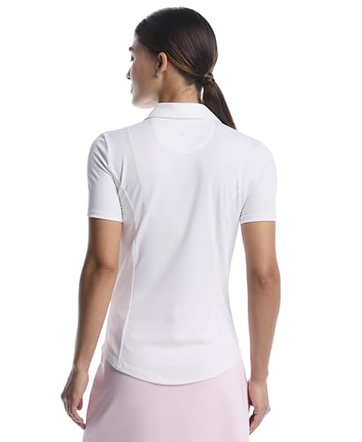 Callaway Women's Short Sleeve Golf Polo Shirt Brilliant White - image 2