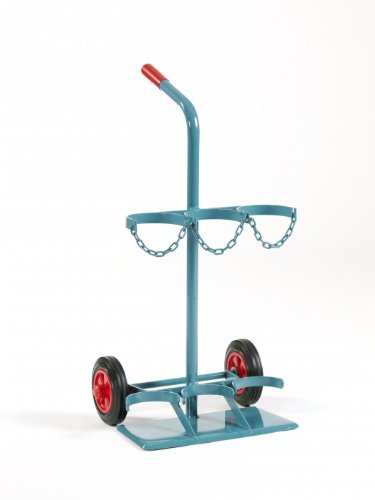 NIES Modellserie F7 Flaschenwagen für 3 x 10 l, Vollgummireifen oder Luftreifen:Vollgummireifen 200 mm
