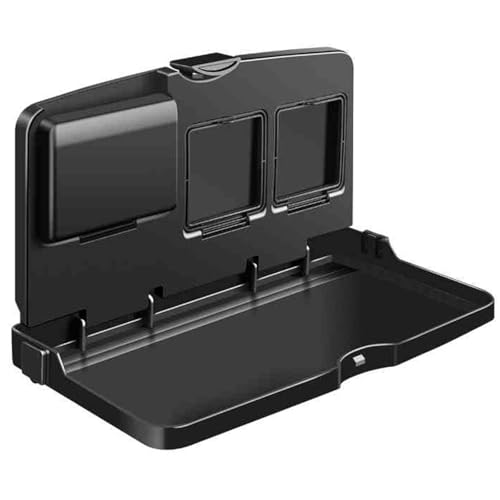 QSNYJPL Car Black Tray Folding Table, Rear Seat Foldable Table Tray for Eating, Drinking and Writing, Portable Tables Folding Laptop Work, Universal Multi-Purpose Car Table