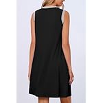 MEROKEETY Women's 2025 Summer Spring Casual Sundress Beach Vacation Sleeveless Tank Crewneck Coverup Mini Dresses - Image 3