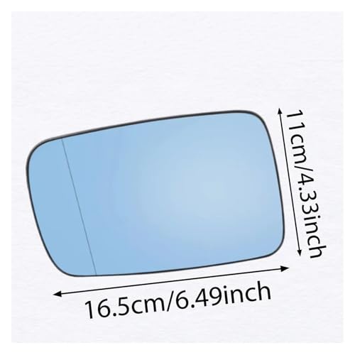 Rétroviseur pour BMW E46 E65 E66 miroir gauche bleu dégivrant - 4