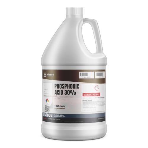 Alliance Chemical Phosphoric Acid 30% - 1 Gallon - Industrial-Grade Acidifier & Rust Remover - pH Adjuster & Cleaning Agent