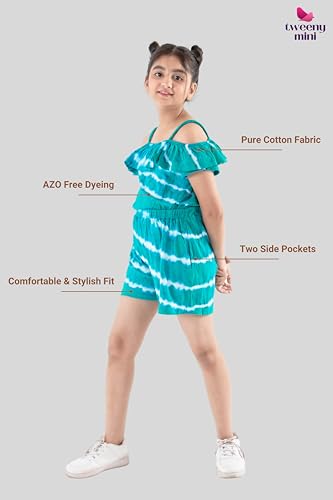 Image of Tweeny Mini Girls Denim Shirt Dress Kids Frock | Pure Cotton Foldable Full Sleeves One Piece Western Outfit Branded Summer Winter All Season Wear