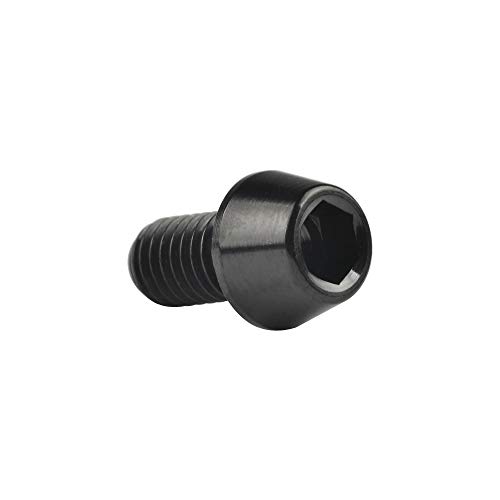 Image of Titanium Ti Bolt M5x9 16 18 20 25 30 35 40 45 50 55 60mm Tapered Head Screws Pack of 4 (M5x9mm, Black)