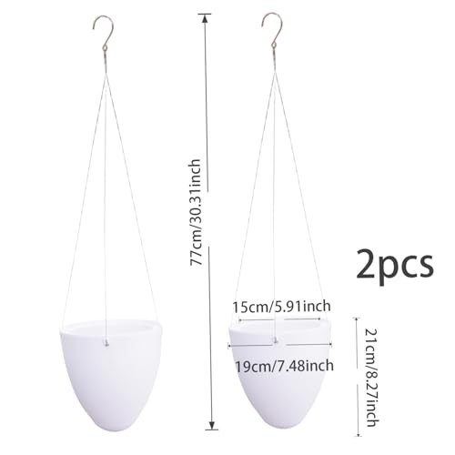 Pots suspendus à arrosage automatique finis les oublis d'arrosage