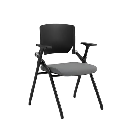 Silla de visitante 4 patas negra confidente de oficina modelo Riva Versa gris 2