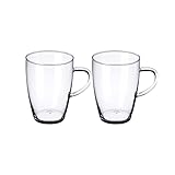 Bohemia Cristal Tee- / Kaffeegläser Lyra, Tea and Coffee Glass Selection, 2er Set im Geschenkkarton, 350 ml, Borosilikatglas, Hitzebeständig, Spülmaschinenfest