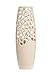 Produktbild GILDE Deko Vase aus Keramik - mit Lochmuster - Geschenk Weihnachten Geburtstag Hochzeit - Farbe: Creme Höhe 60,5 cm